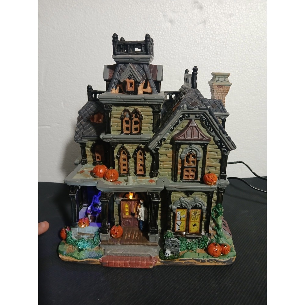 Lemax Spooky Town Witches Perch 2006 Signature Collection Retired & Rare WORKING - Picture 2 of 7